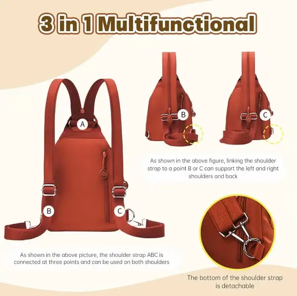 Backpack modular carry modes
